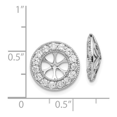 14K White Gold 1 ct tw Lab-Grown Diamond Earring Jackets – view 4