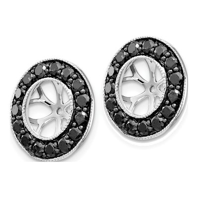 14K White Gold 1 ct tw Diamond Earring Jackets – view 3