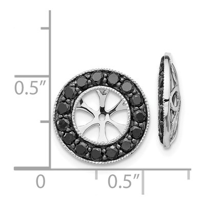 14K White Gold 1 ct tw Diamond Earring Jackets – view 4