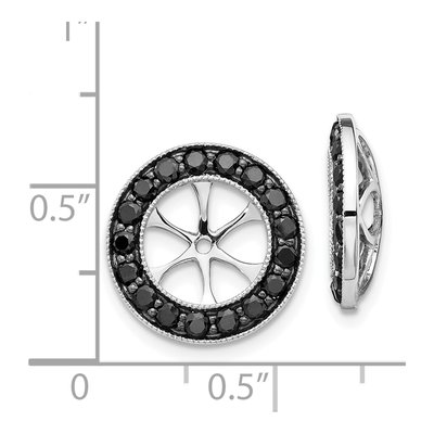 14K White Gold 1.19 ct tw Diamond Circle Earring Jackets – view 3