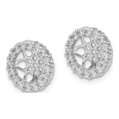14K White Gold 3/4 ct tw Lab-Grown Diamond Earring Jackets – view 3