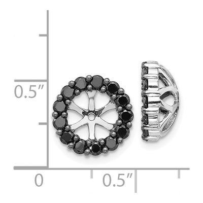 14K White Gold 1 ct tw Diamond Earring Jackets – view 3