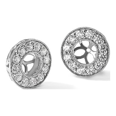14K White Gold 1 ct tw Lab-Grown Diamond Earring Jackets – view 8