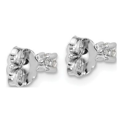 14K White Gold 1/6 ct tw 2.6mm Round Lab-Grown Diamond Stud Earrings – view 5