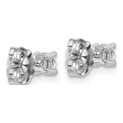 14K White Gold 1/3 ct tw 3.5mm Round Lab-Grown Diamond Stud Earrings – view 5
