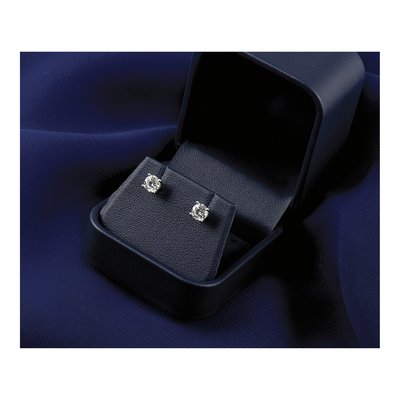 14K White Gold 1/3 ct tw 3.5mm Round Lab-Grown Diamond Stud Earrings – view 8