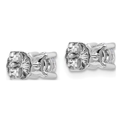 14K White Gold 3/4 ct tw 4.5mm Round Lab-Grown Diamond Stud Earrings – view 4