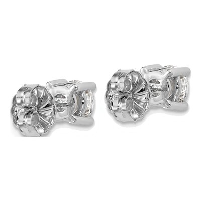 14K White Gold 1 1/2 ct tw 5.8mm Round Lab-Grown Diamond Stud Earrings – view 5