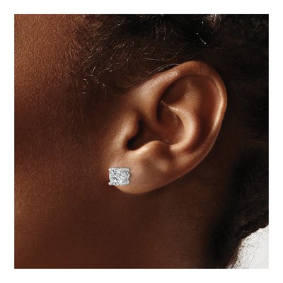 14K White Gold 1 1/2 ct tw 5.8mm Round Lab-Grown Diamond Stud Earrings – view 4