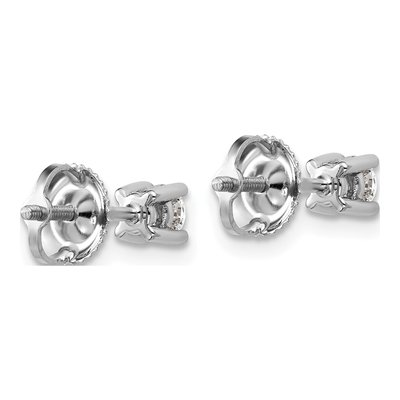 14K White Gold 1/3 ct tw 3.5mm Round Lab-Grown Diamond Stud Earrings – view 5