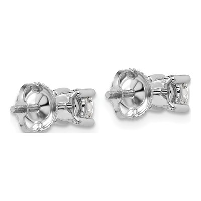 14K White Gold 3/4 ct tw 4.5mm Round Lab-Grown Diamond Stud Earrings – view 5