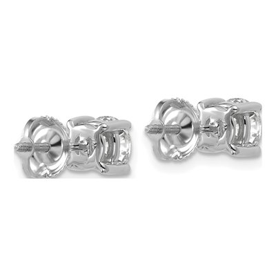 14K White Gold 1 1/2 ct tw 5.8mm Round Lab-Grown Diamond Stud Earrings – view 4