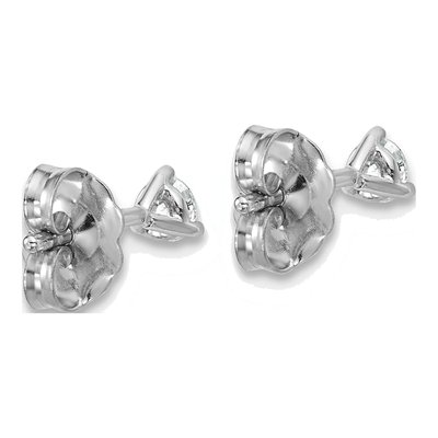 14K White Gold 1/5 ct tw 3mm Round Lab-Grown Diamond Stud Earrings – view 5
