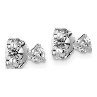 14K White Gold 1/4 ct tw 3.2mm Round Lab-Grown Diamond Stud Earrings – view 5