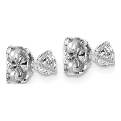 14K White Gold 1/3 ct tw 3.5mm Round Lab-Grown Diamond Stud Earrings – view 5