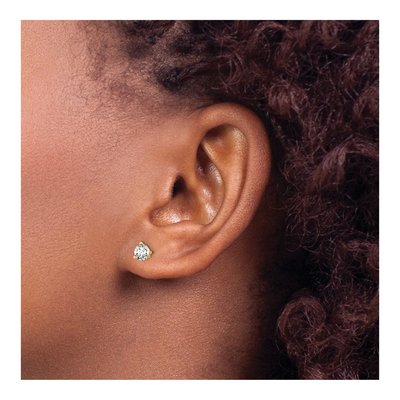 14K Yellow Gold 1/2 ct tw 4mm Round Lab-Grown Diamond Stud Earrings – view 5