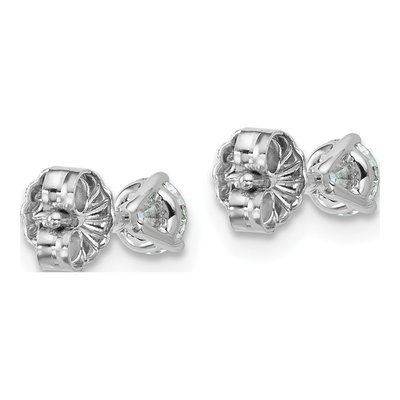 14K White Gold 1/2 ct tw 4mm Round Lab-Grown Diamond Stud Earrings – view 5