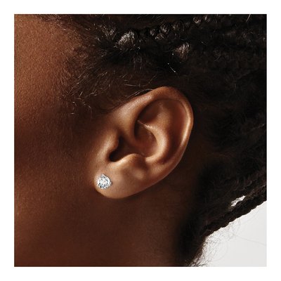 14K White Gold 5/8 ct tw 4.4mm Round Lab-Grown Diamond Stud Earrings – view 4