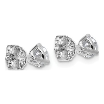 14K White Gold 5/8 ct tw 4.4mm Round Lab-Grown Diamond Stud Earrings – view 5