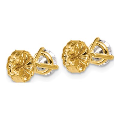 14K Yellow Gold 1 1/4 ct tw Round Lab-Grown Diamond Stud Earrings – view 5