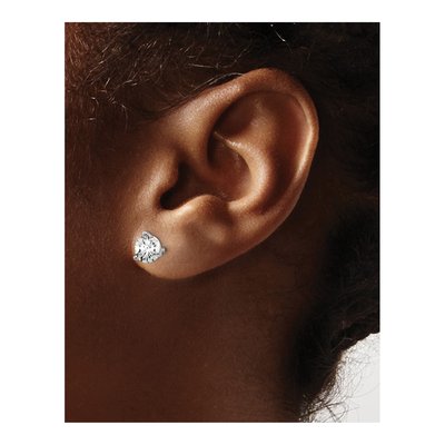 14K White Gold 1 1/4 ct tw Round Lab-Grown Diamond Stud Earrings – view 4