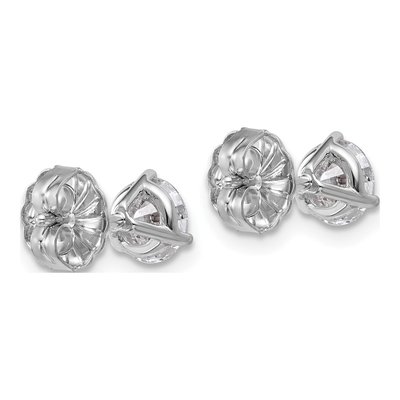 14K White Gold 1 1/4 ct tw Round Lab-Grown Diamond Stud Earrings – view 5