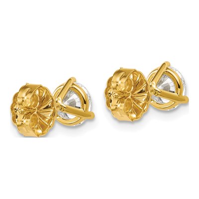 14K Yellow Gold 1 1/2 ct tw 5.8mm Round Lab-Grown Diamond Stud Earrings – view 6