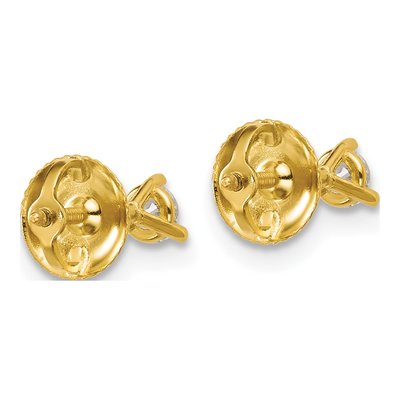 14K Yellow Gold 1/5 ct tw 3mm Round Lab-Grown Diamond Stud Earrings – view 5