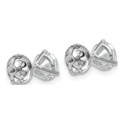 14K White Gold 1 1/2 ct tw 5.8mm Round Lab-Grown Diamond Stud Earrings – view 5