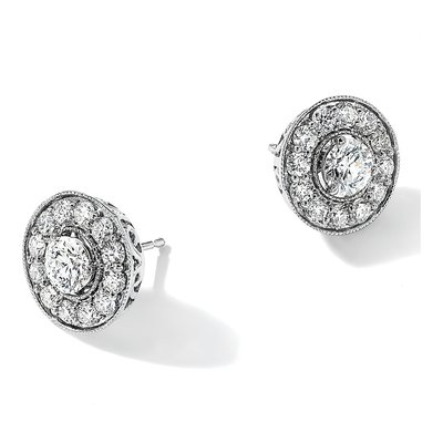 14K White Gold 2/3 ct tw 4.4mm Round Lab-Grown Diamond Stud Earrings – view 8