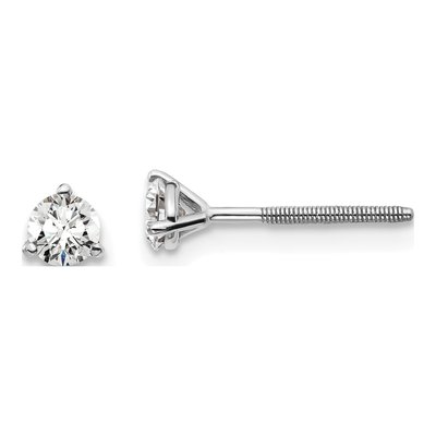 14K White Gold 1/3 ct tw 3.5mm Round Lab-Grown Diamond Stud Earrings