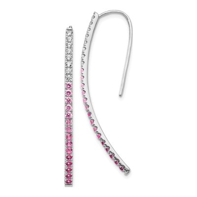 14K White Gold 0.35 ct tw Diamond Threader Earrings