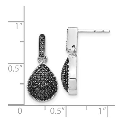 14K White Gold 1/2 ct tw Diamond Dangle Earrings – view 5