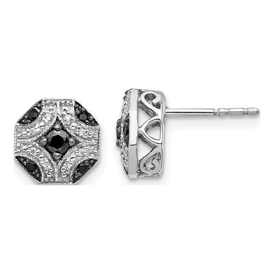 14K White Gold 1/4 ct tw 2.5mm Round Diamond Stud Earrings