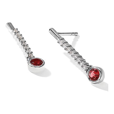 14K White Gold 1/3 ct tw Diamond Dangle Earrings – view 6