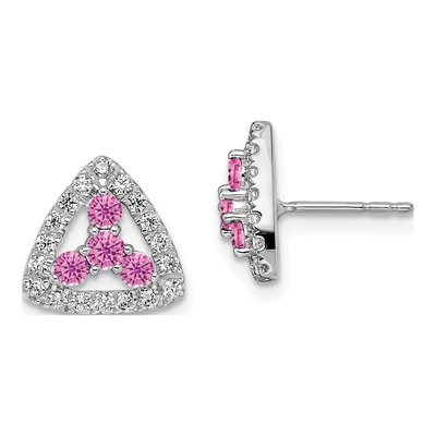 14K White Gold 3/8 ct tw 2.5mm Round Lab-Grown Diamond Stud Earrings