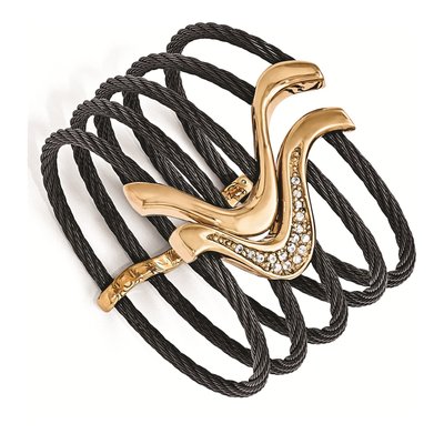 Titanium Black Bronze Cuff Bracelet