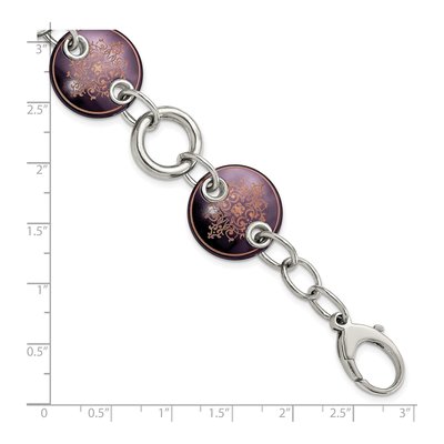 Titanium & Sterling Silver Anodized Bracelet – view 5