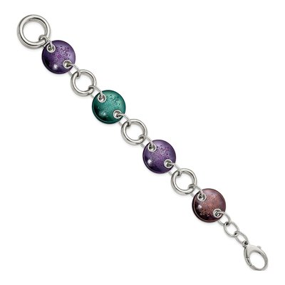 Titanium & Sterling Silver Anodized Bracelet – view 2