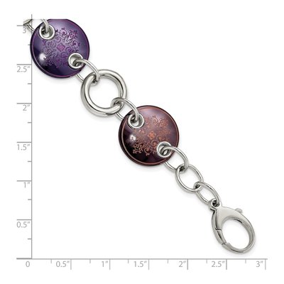 Titanium & Sterling Silver Anodized Bracelet – view 5