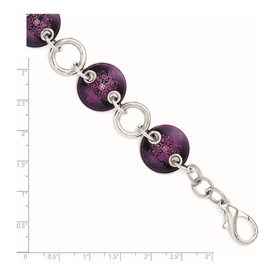 Titanium & Sterling Silver Anodized Bracelet – view 4