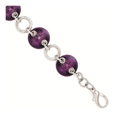 Titanium & Sterling Silver Anodized Bracelet