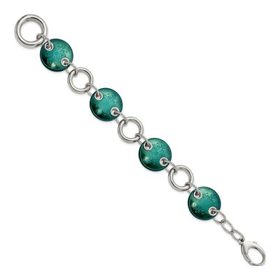 Titanium & Sterling Silver Anodized Bracelet – view 2