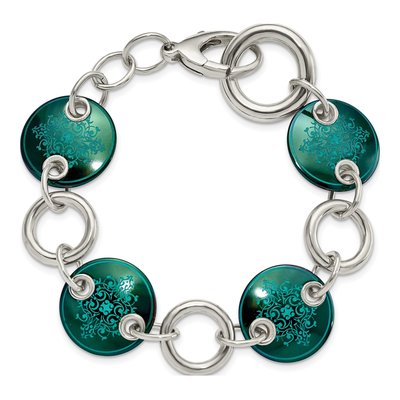 Titanium & Sterling Silver Anodized Bracelet – view 4