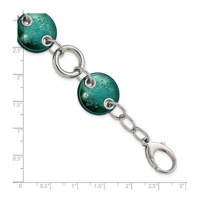 Titanium & Sterling Silver Anodized Bracelet – view 5