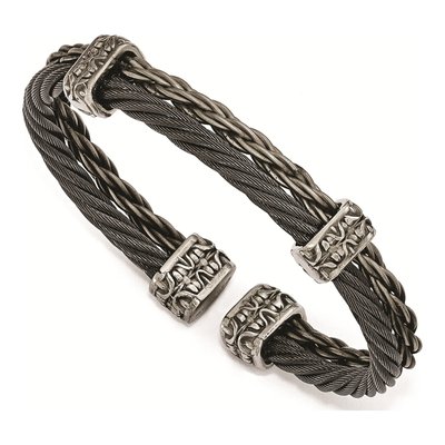 Titanium Black Cuff Bracelet