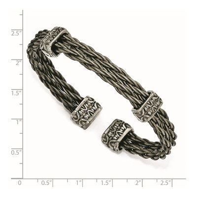 Edward Mirell Titanium Cuff Bracelet for Men – view 3