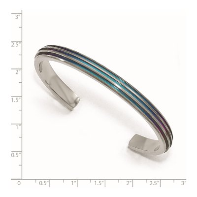 Titanium Multicolor Cuff Bracelet – view 3