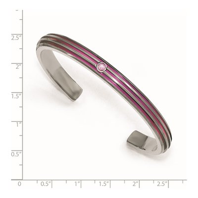 Titanium Sapphire Cuff Bracelet – view 3