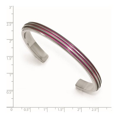 Titanium Pink Cuff Bracelet – view 3